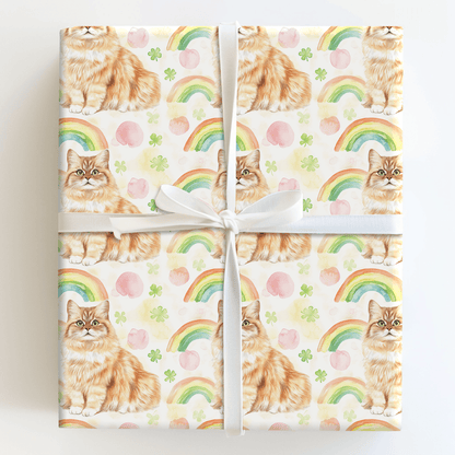 Rainbows with the Turkish Angora - Wrapping Paper - Aspen & Arlo