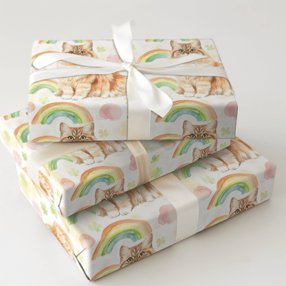 Rainbows with the Turkish Angora - Wrapping Paper - Aspen & Arlo