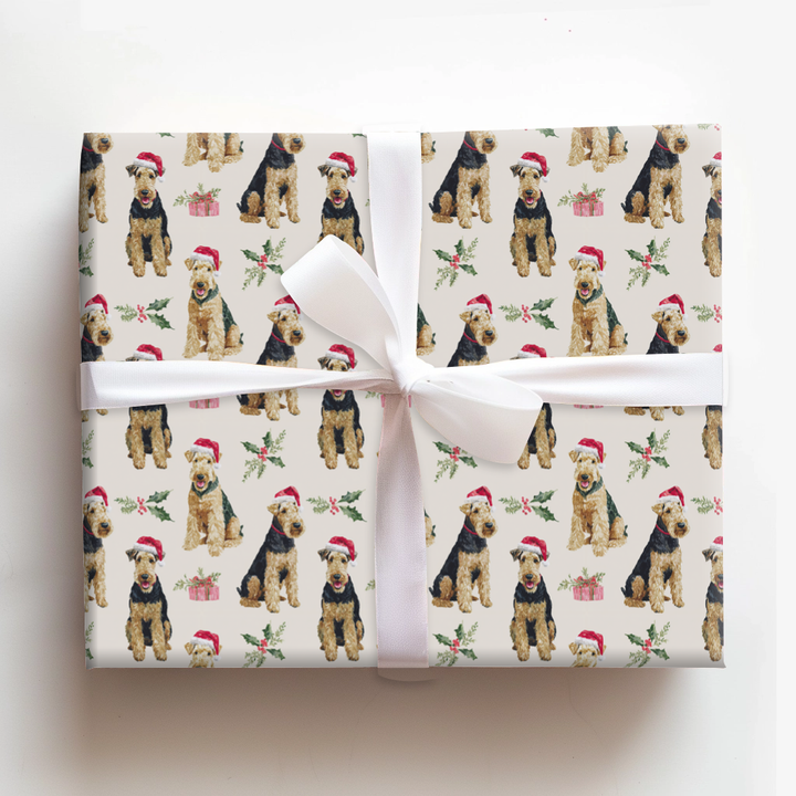 Santa the Airedale Terrier