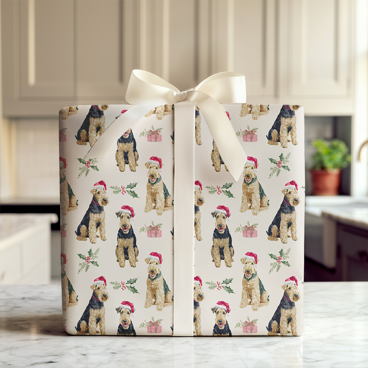 Santa the Airedale Terrier