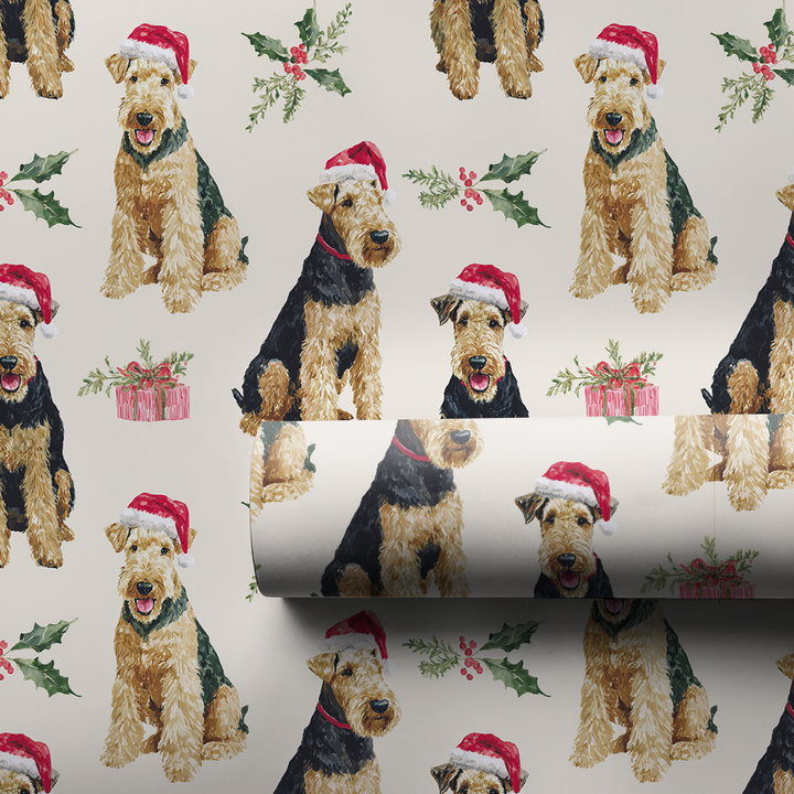 Santa the Airedale Terrier