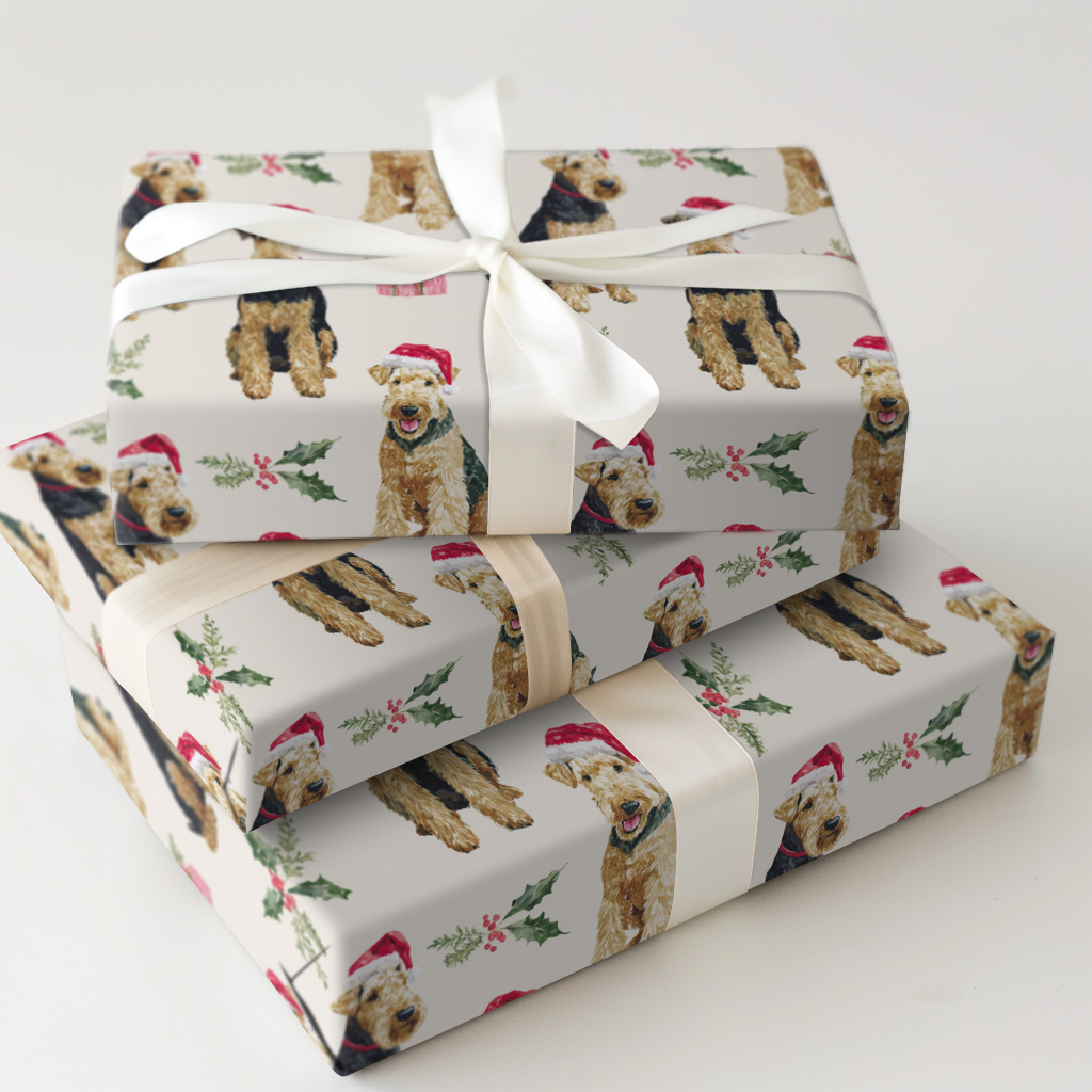 Santa the Airedale Terrier