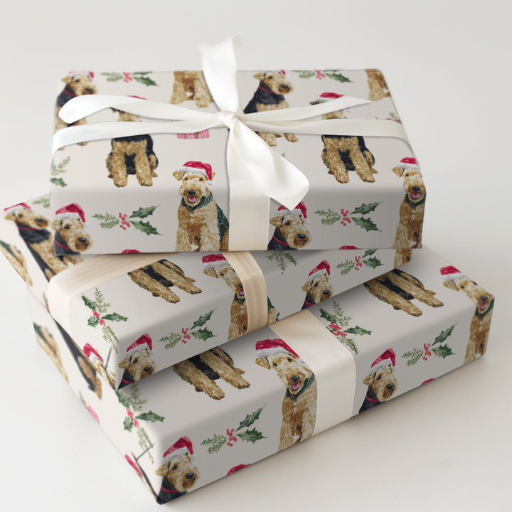Santa the Airedale Terrier
