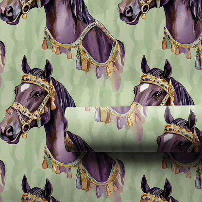 Mardi Gras Stallion - Wrapping Paper - Aspen & Arlo