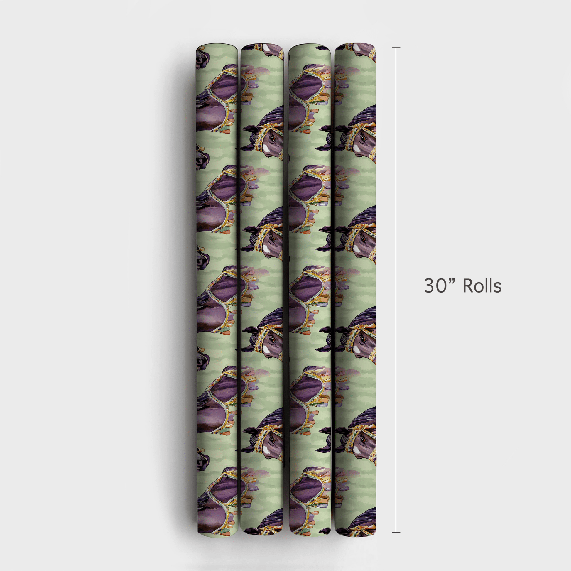 Mardi Gras Stallion - Wrapping Paper - Aspen & Arlo