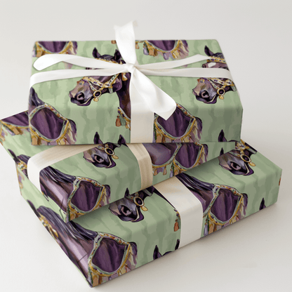 Mardi Gras Stallion - Wrapping Paper - Aspen & Arlo
