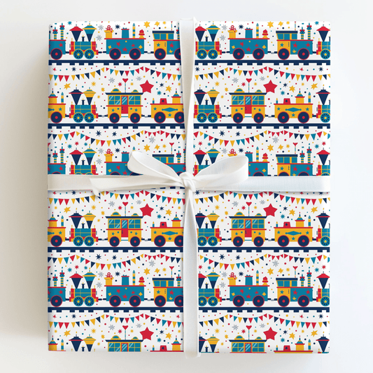 The Little Engine - Wrapping Paper - Aspen & Arlo