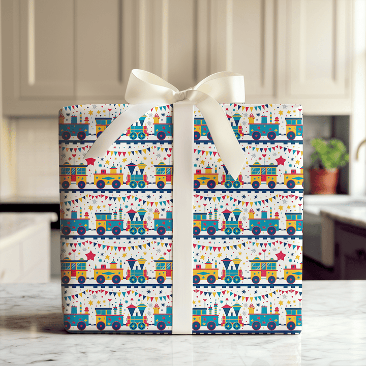 The Little Engine - Wrapping Paper - Aspen & Arlo