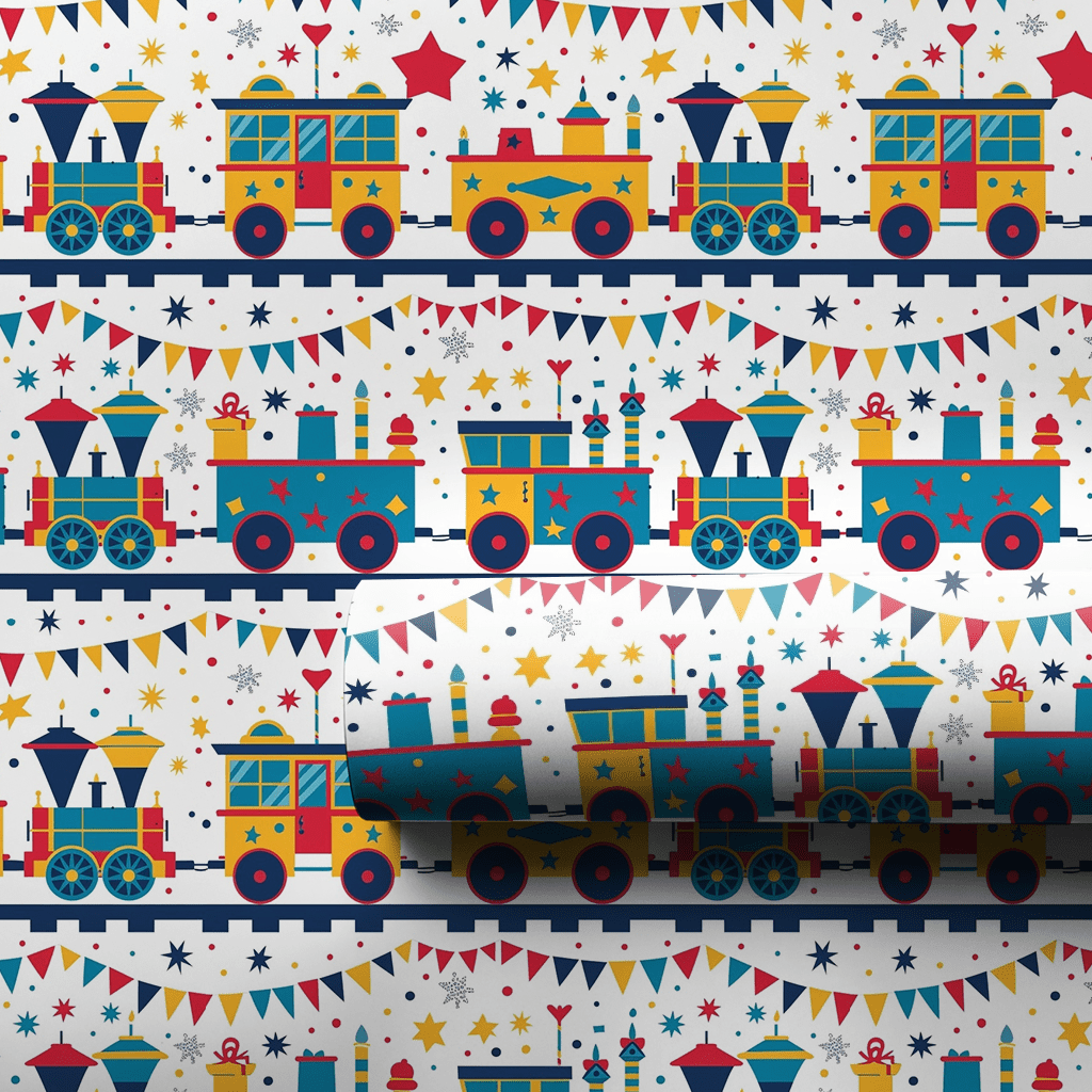 The Little Engine - Wrapping Paper - Aspen & Arlo
