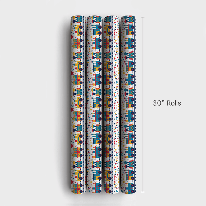 The Little Engine - Wrapping Paper - Aspen & Arlo