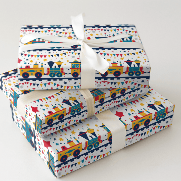 The Little Engine - Wrapping Paper - Aspen & Arlo