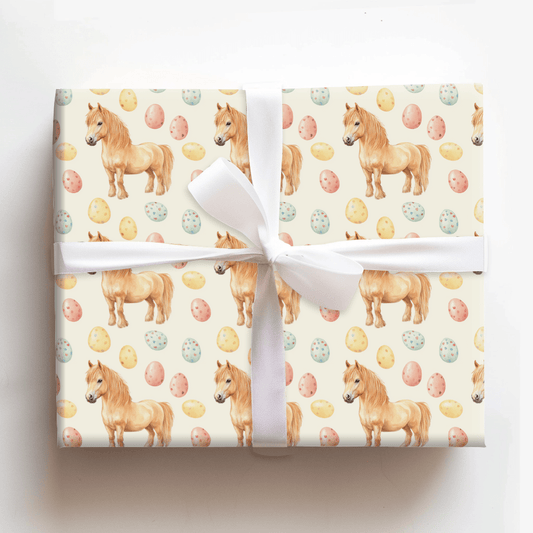Easter Eggs with the Shetland - Wrapping Paper - Aspen & Arlo