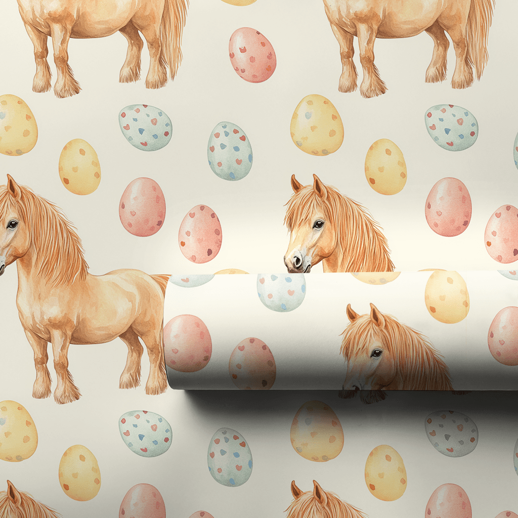 Easter Eggs with the Shetland - Wrapping Paper - Aspen & Arlo
