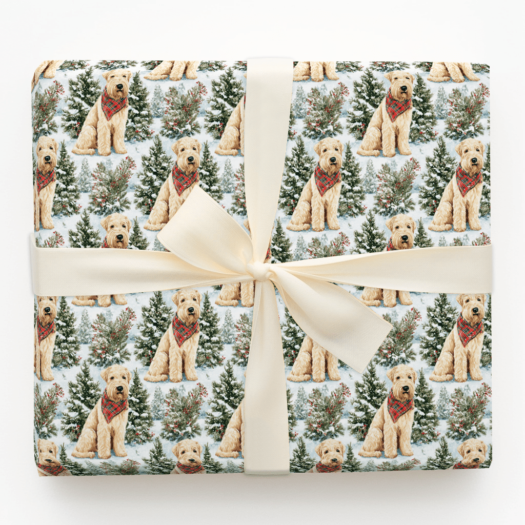 Snow Day for the Wheaten - Wrapping Paper - Aspen & Arlo