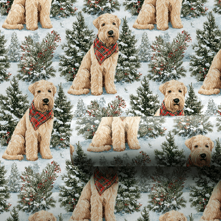 Snow Day for the Wheaten - Wrapping Paper - Aspen & Arlo