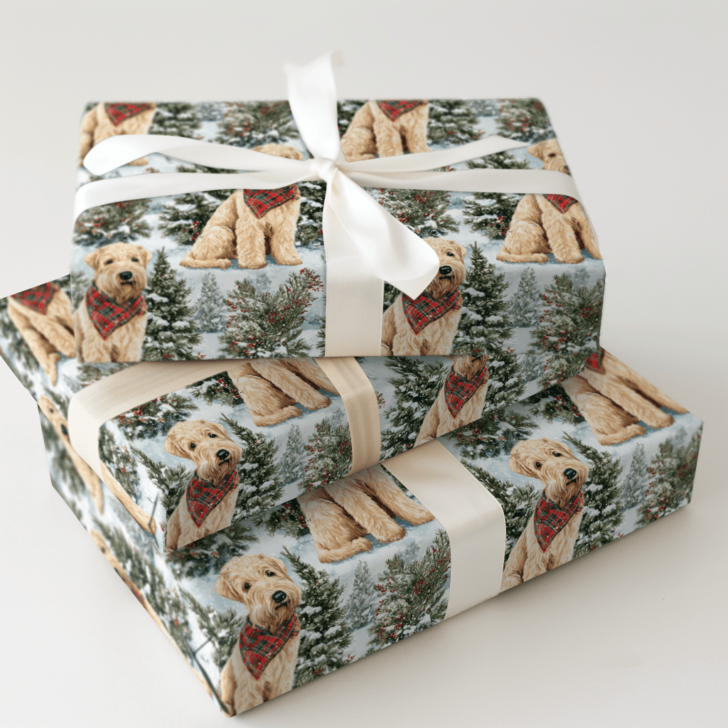 Snow Day for the Wheaten - Wrapping Paper - Aspen & Arlo
