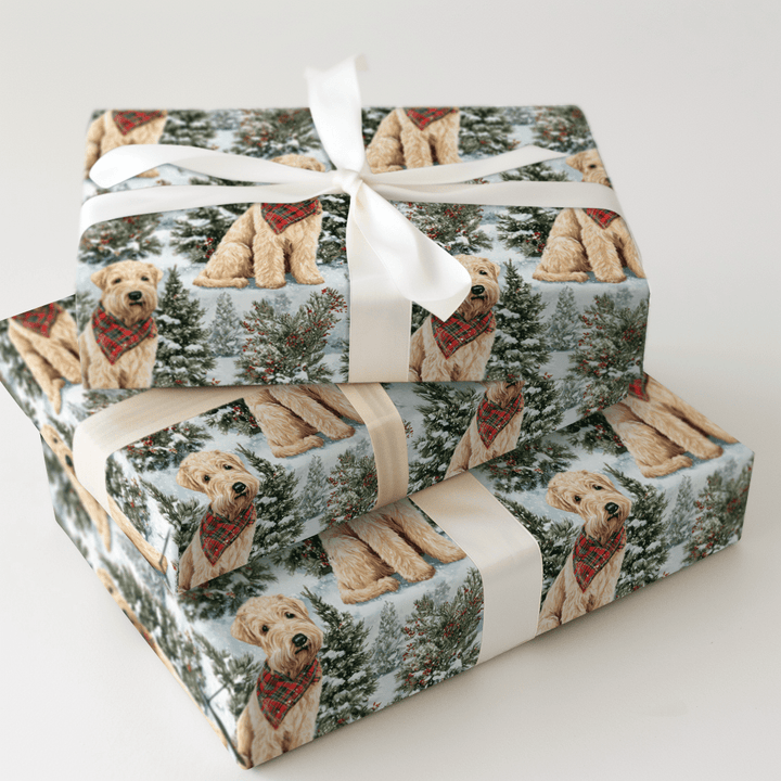 Snow Day for the Wheaten - Wrapping Paper - Aspen & Arlo