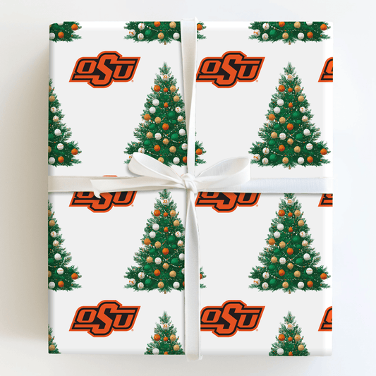 Orange You Festive Tree - Wrapping Paper - Aspen & Arlo