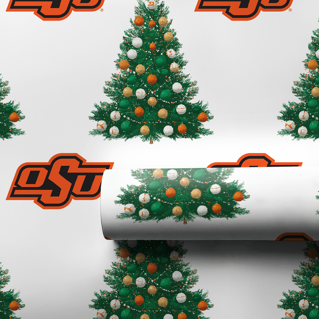 Orange You Festive Tree - Wrapping Paper - Aspen & Arlo
