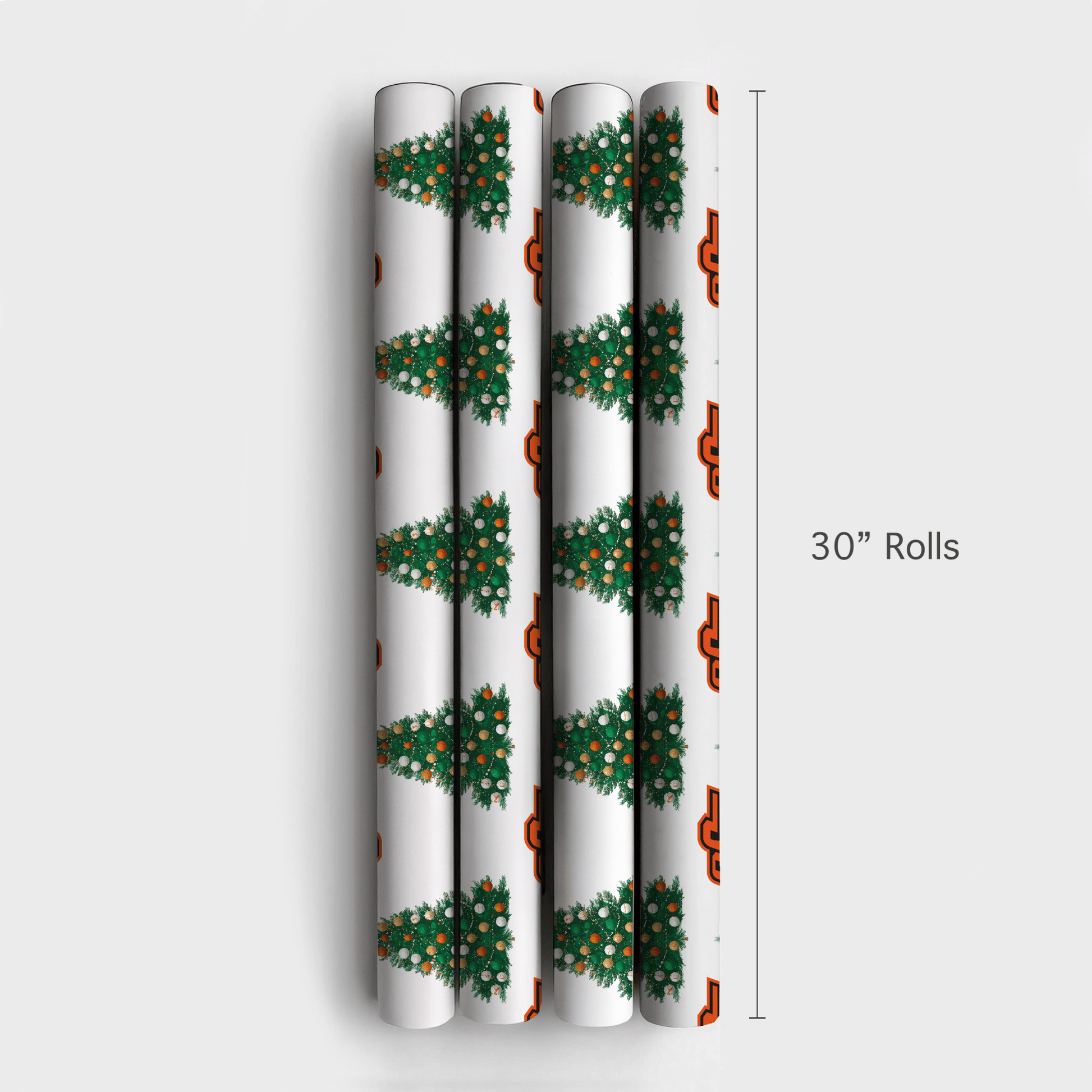 Orange You Festive Tree - Wrapping Paper - Aspen & Arlo