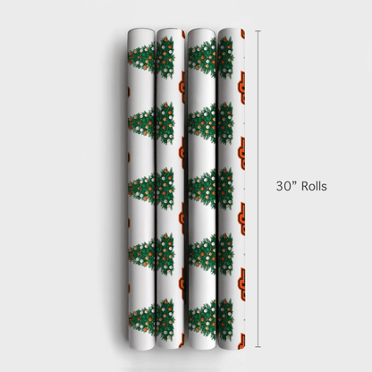 Orange You Festive Tree - Wrapping Paper - Aspen & Arlo