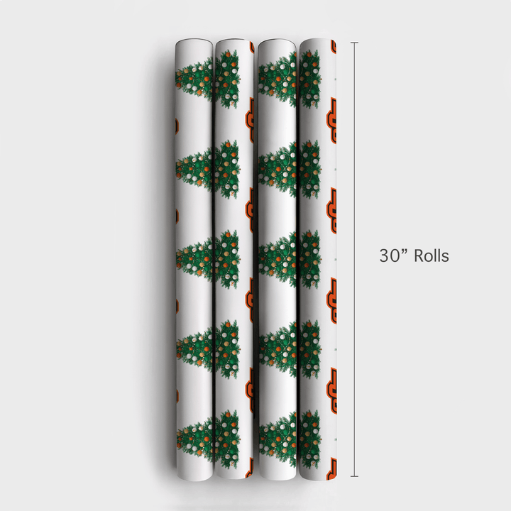 Orange You Festive Tree - Wrapping Paper - Aspen & Arlo