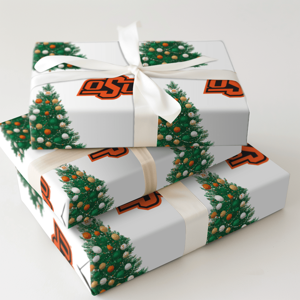 Orange You Festive Tree - Wrapping Paper - Aspen & Arlo