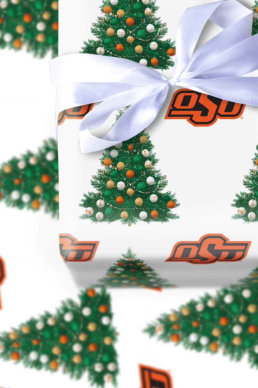 Orange You Festive Tree - Wrapping Paper - Aspen & Arlo