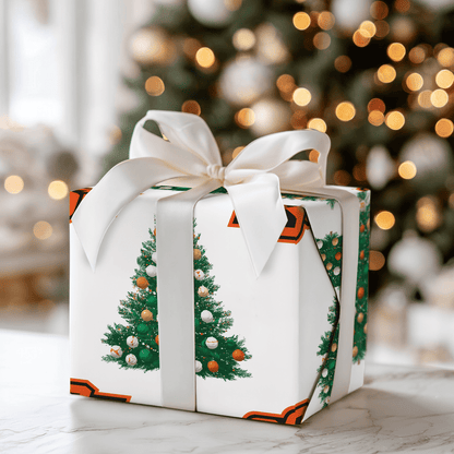 Orange You Festive Tree - Wrapping Paper - Aspen & Arlo