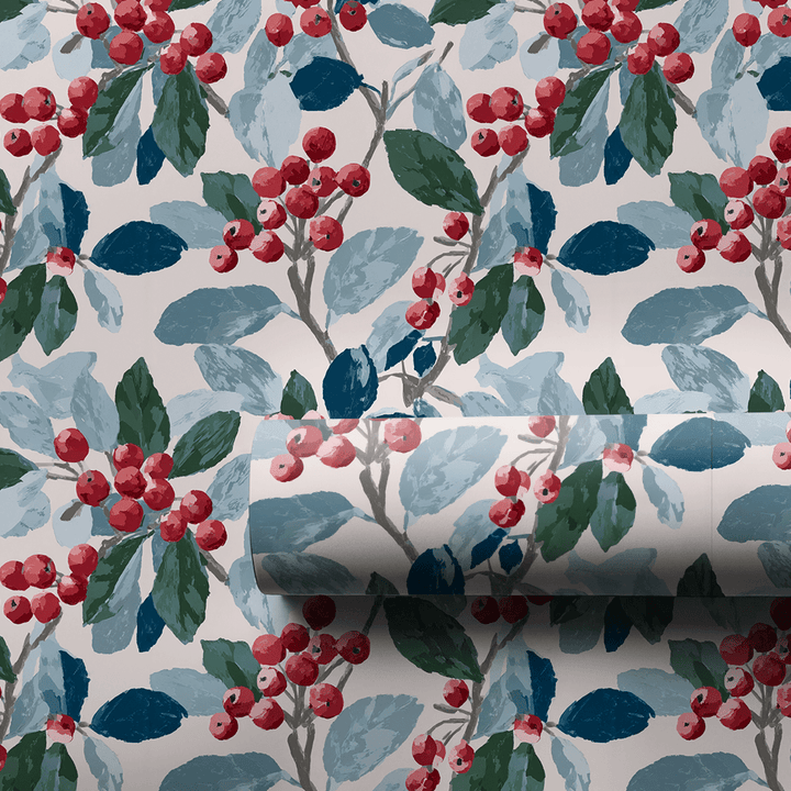 Crimson Berries - Wrapping Paper - Aspen & Arlo