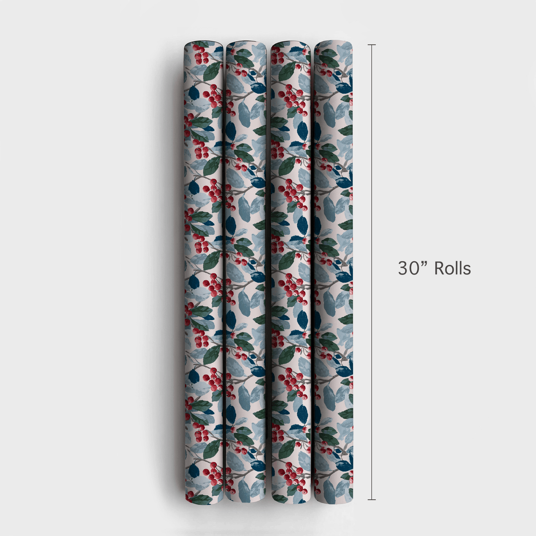Crimson Berries - Wrapping Paper - Aspen & Arlo