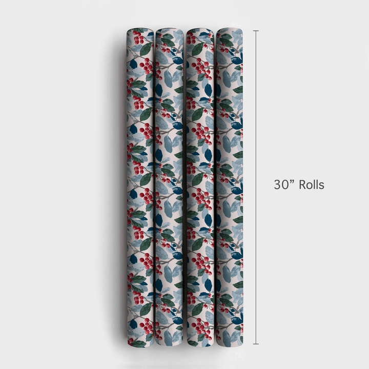 Crimson Berries - Wrapping Paper - Aspen & Arlo