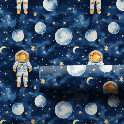 Astronaut in Style - Wrapping Paper - Aspen & Arlo