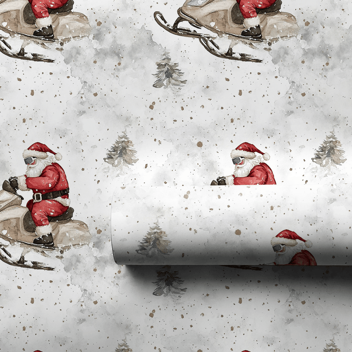 Santa's Dash - Wrapping Paper - Aspen & Arlo