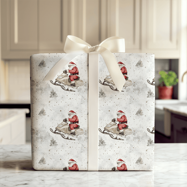 Santa's Dash - Wrapping Paper - Aspen & Arlo