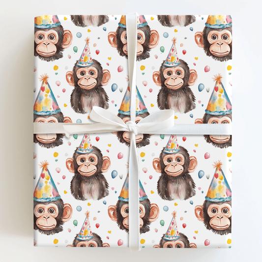 Birthday Monkeying Around - Wrapping Paper - Aspen & Arlo