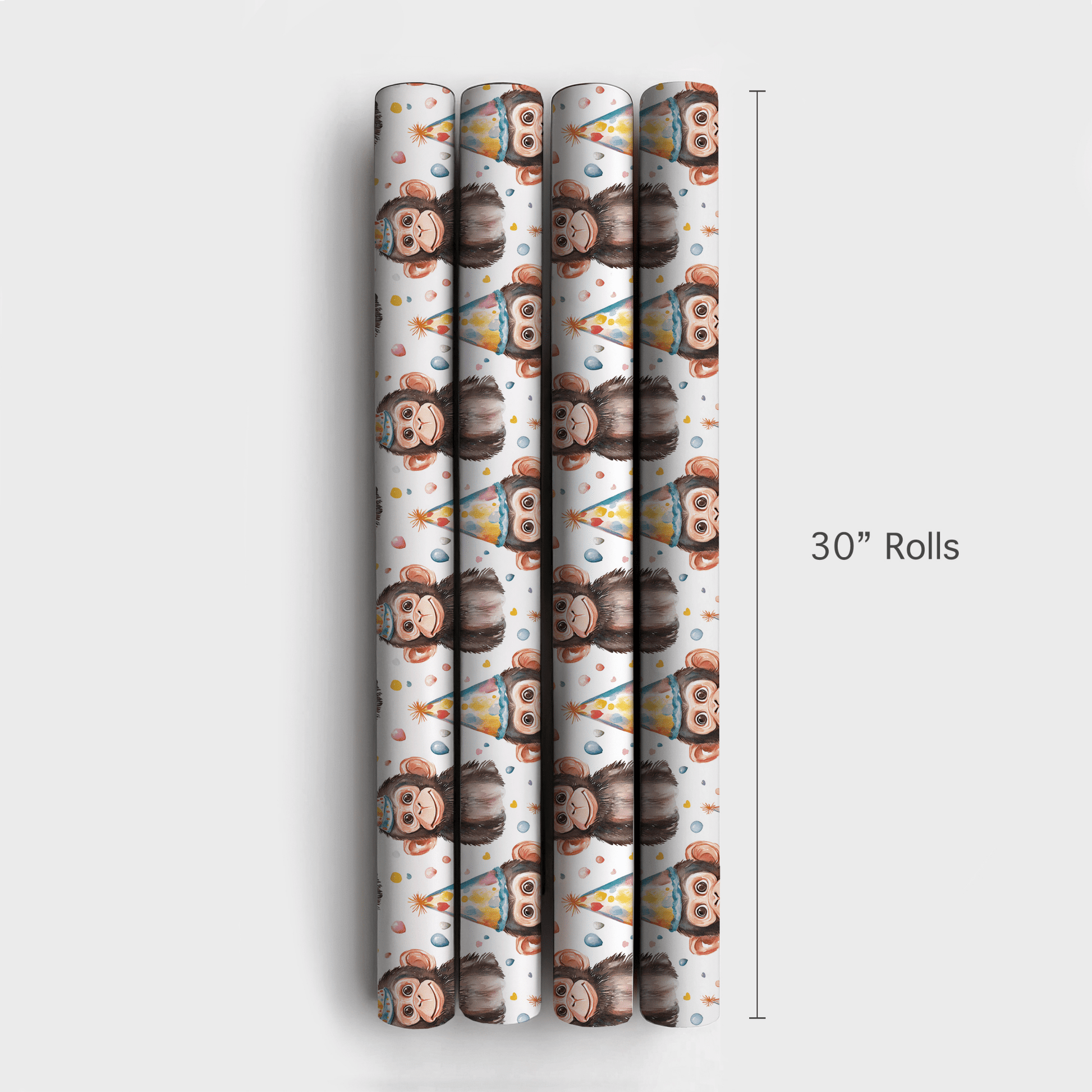 Birthday Monkeying Around - Wrapping Paper - Aspen & Arlo