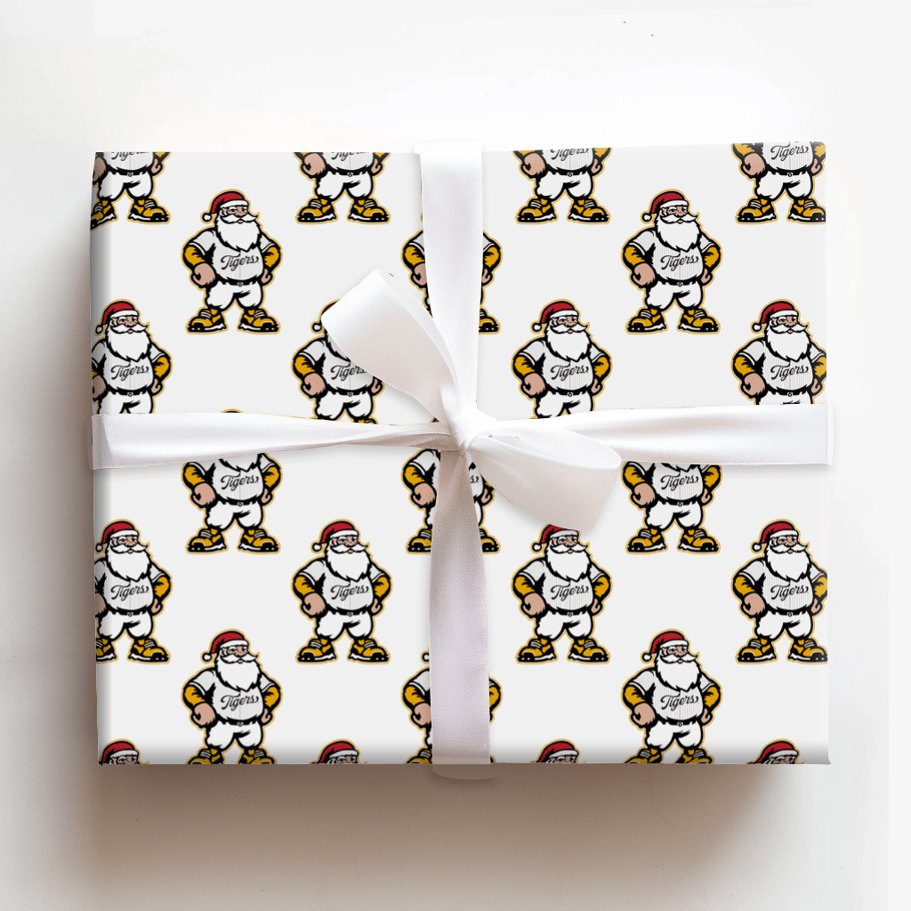 Santa’s Swingin’ Tigers - Wrapping Paper - Aspen & Arlo