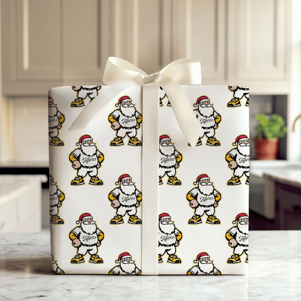 Santa’s Swingin’ Tigers - Wrapping Paper - Aspen & Arlo