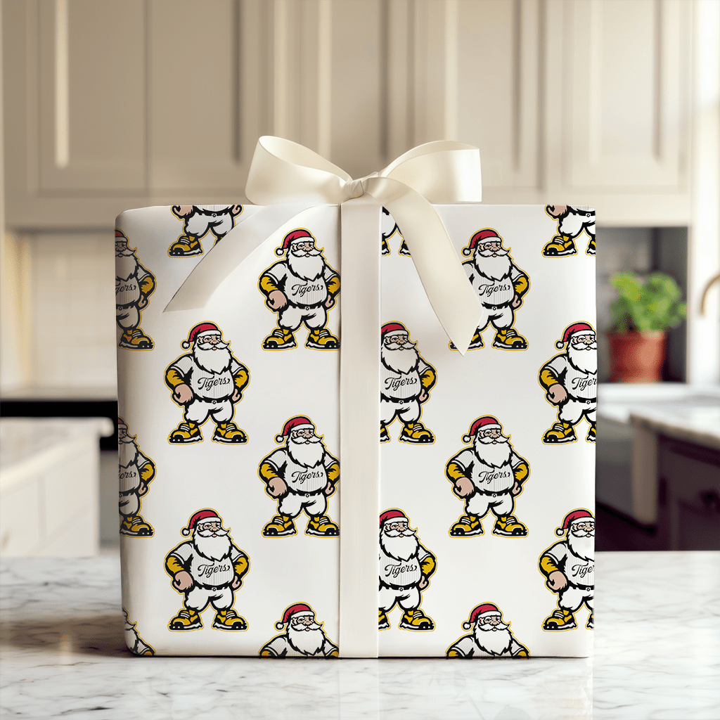 Santa’s Swingin’ Tigers - Wrapping Paper - Aspen & Arlo