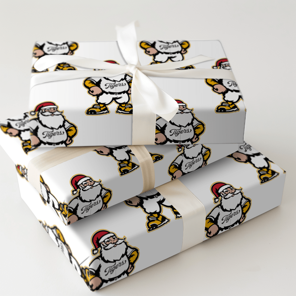 Santa’s Swingin’ Tigers - Wrapping Paper - Aspen & Arlo