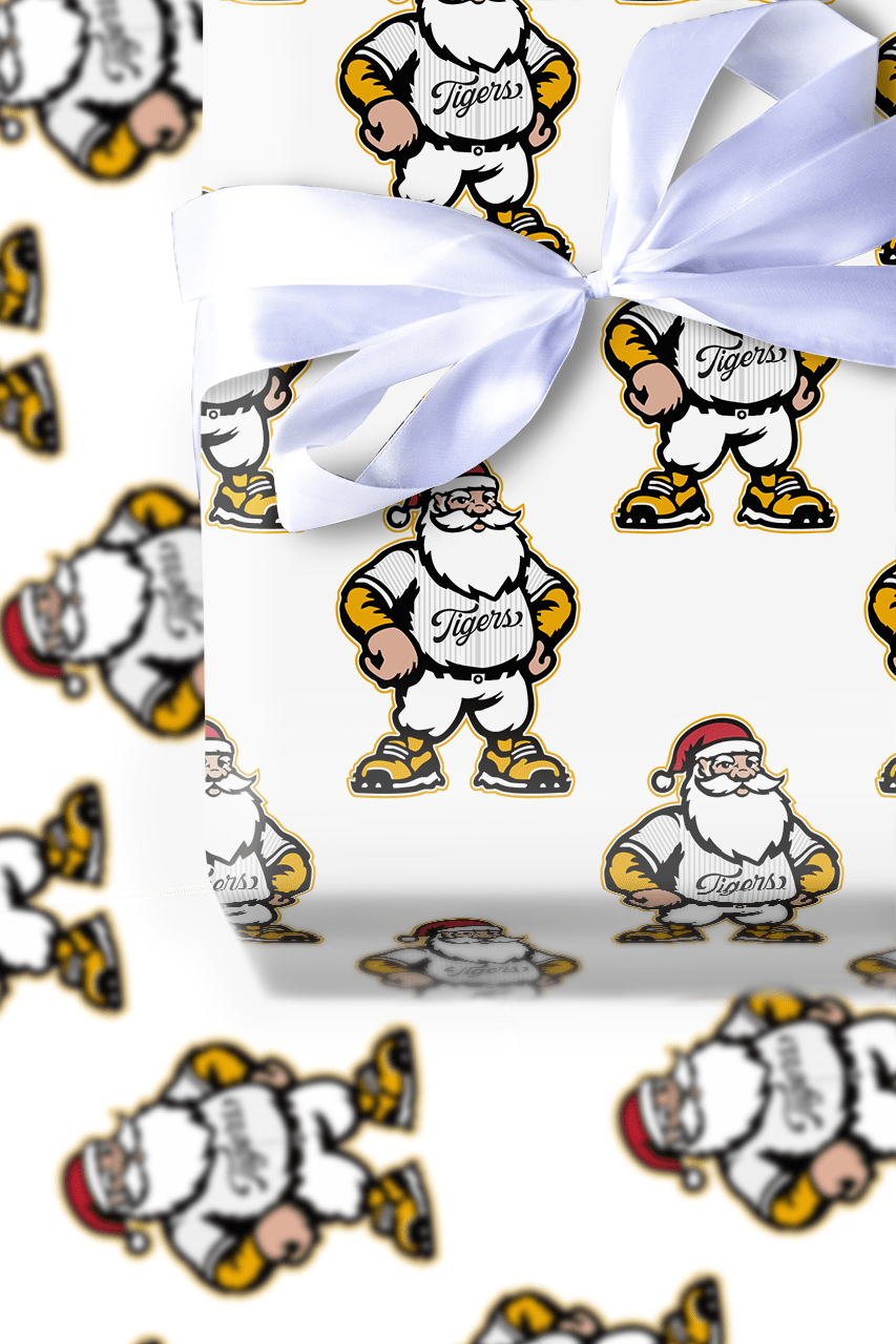 Santa’s Swingin’ Tigers - Wrapping Paper - Aspen & Arlo
