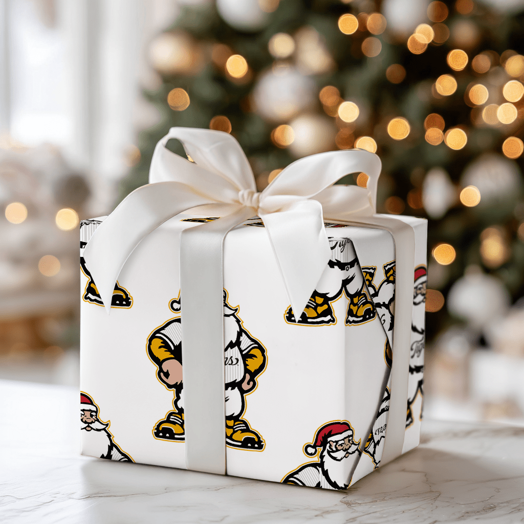 Santa’s Swingin’ Tigers - Wrapping Paper - Aspen & Arlo