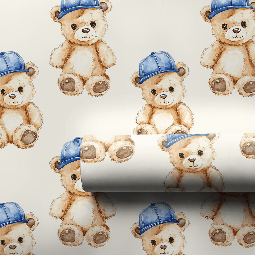Teddy Takes the Field - Wrapping Paper - Aspen & Arlo