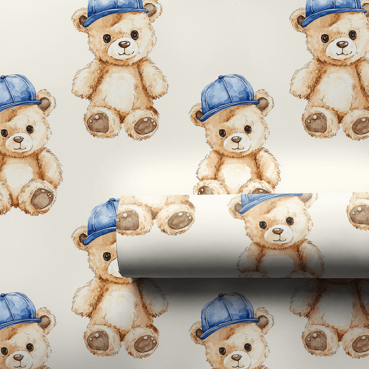 Teddy Takes the Field - Wrapping Paper - Aspen & Arlo