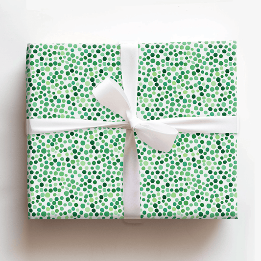 Emerald Dot - Wrapping Paper - Aspen & Arlo