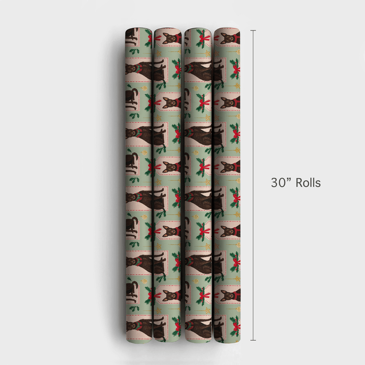 Merry Little Kelpies - Wrapping Paper - Aspen & Arlo