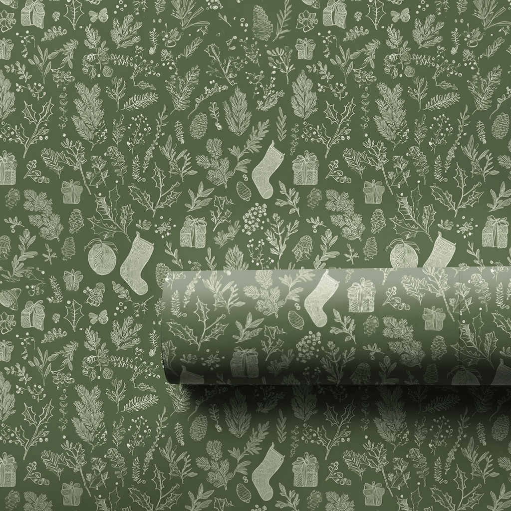 Gathered Sprigs - Wrapping Paper - Aspen & Arlo