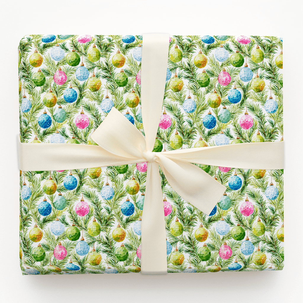Santa on the Green(1) - Wrapping Paper - Aspen & Arlo