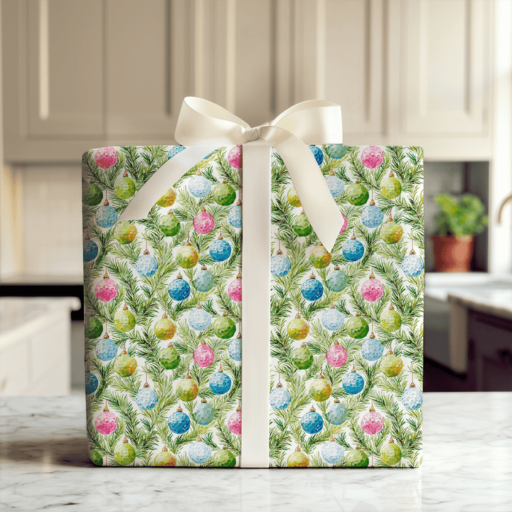 Santa on the Green(1) - Wrapping Paper - Aspen & Arlo